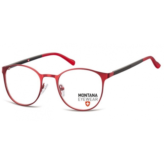 Okrągłe Okulary Oprawki optyczne pod korekcję MM607E czerwone